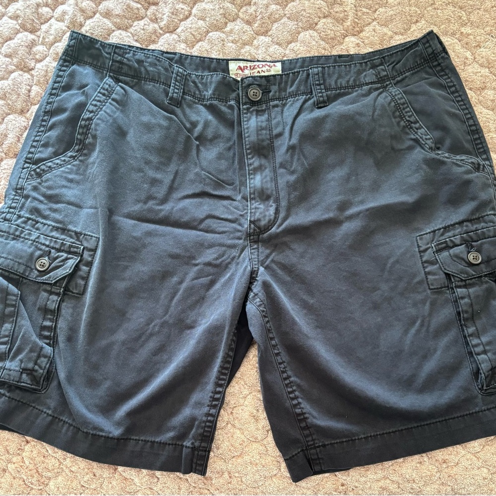 Arizona Jean Company Men's Dark Gray Cargo Shorts